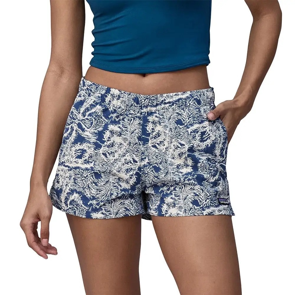 PATAGONIA WOMEN'S BARELY BAGGIES SHORTS - 2.5'' CRASH: ENDLESS BLUE